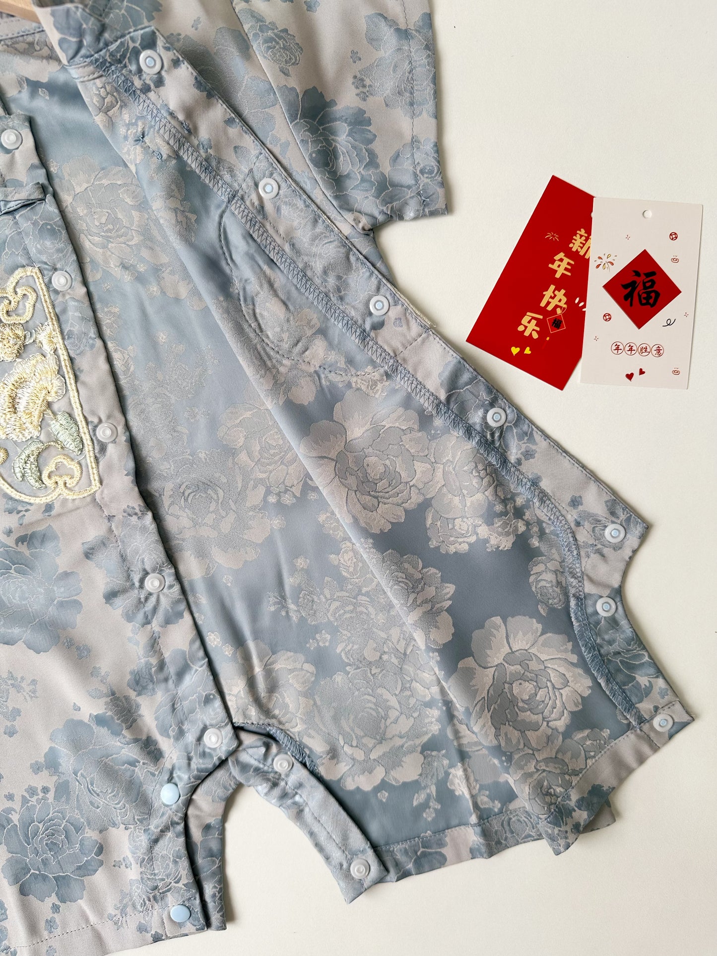 Blue Fortune Romper (Last Size:80)