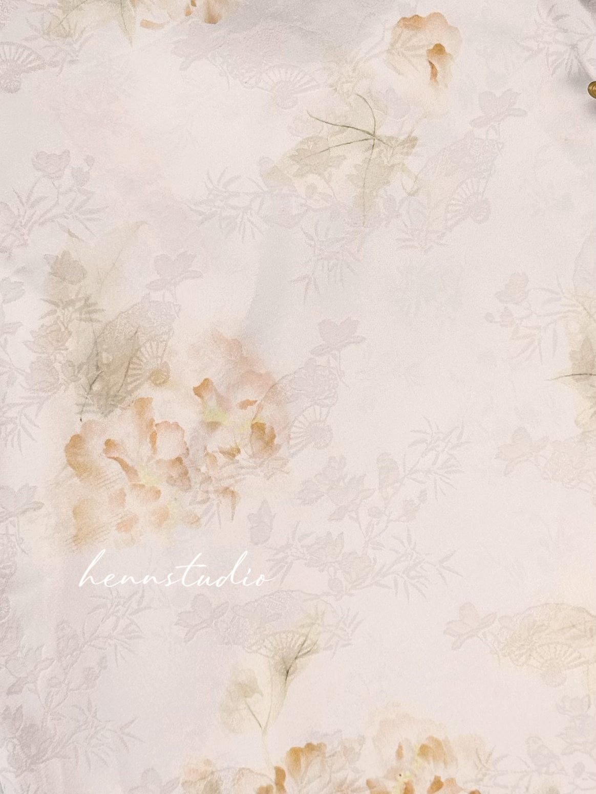 Preorder - Ivory Bloom Cheongsam 702 (FREE mini bag)