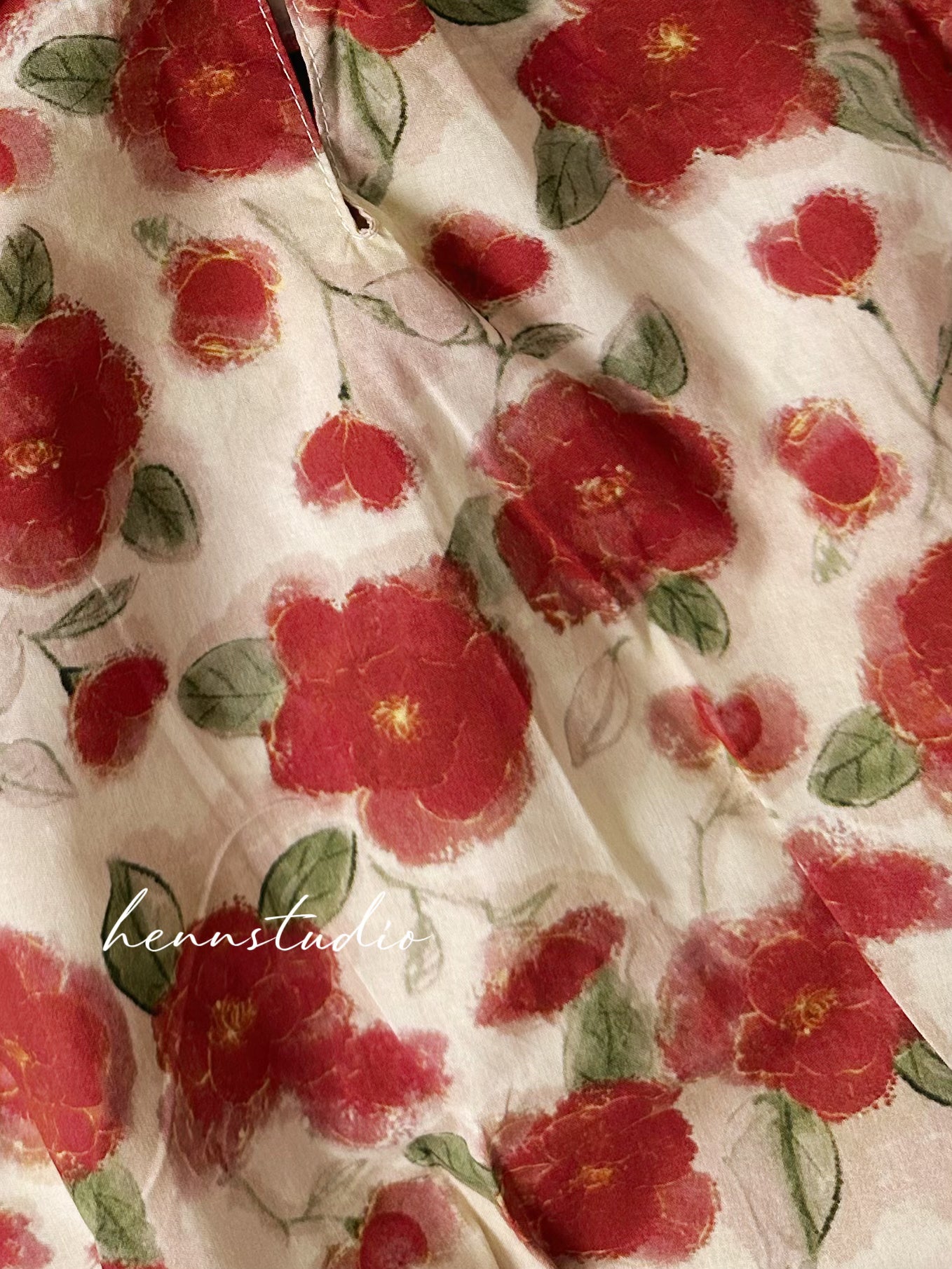 Ready Stock - Spring Bloom Cheongsam Romper