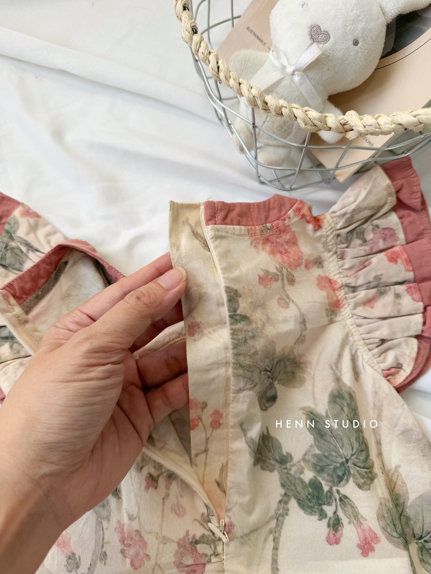 Blush Blossom Flutter Dress (Last Size:80)