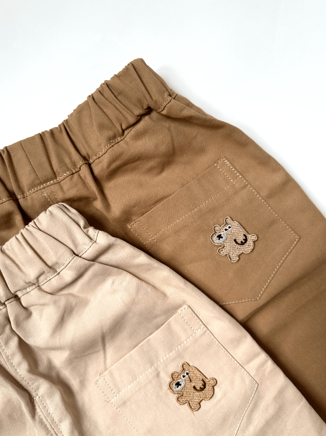 Embroidered Pocket Bear Pants