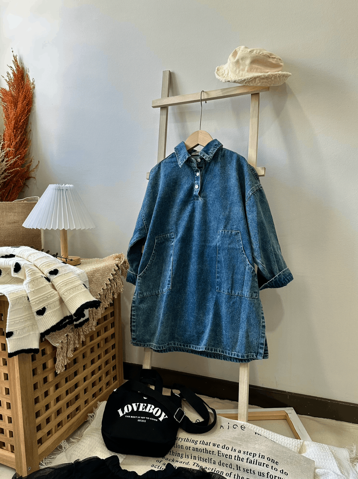 Oversized Cloud Denim Dress