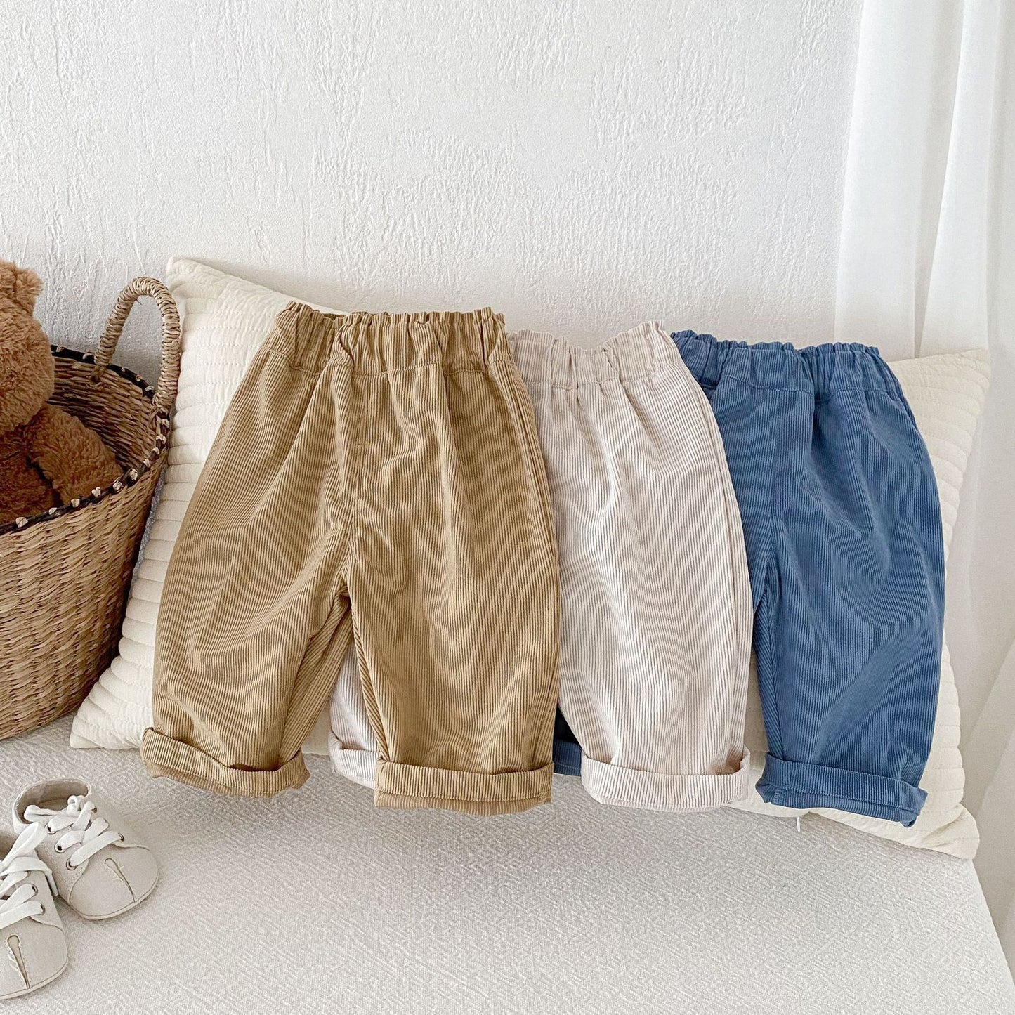 Plain Colour Casual Pants