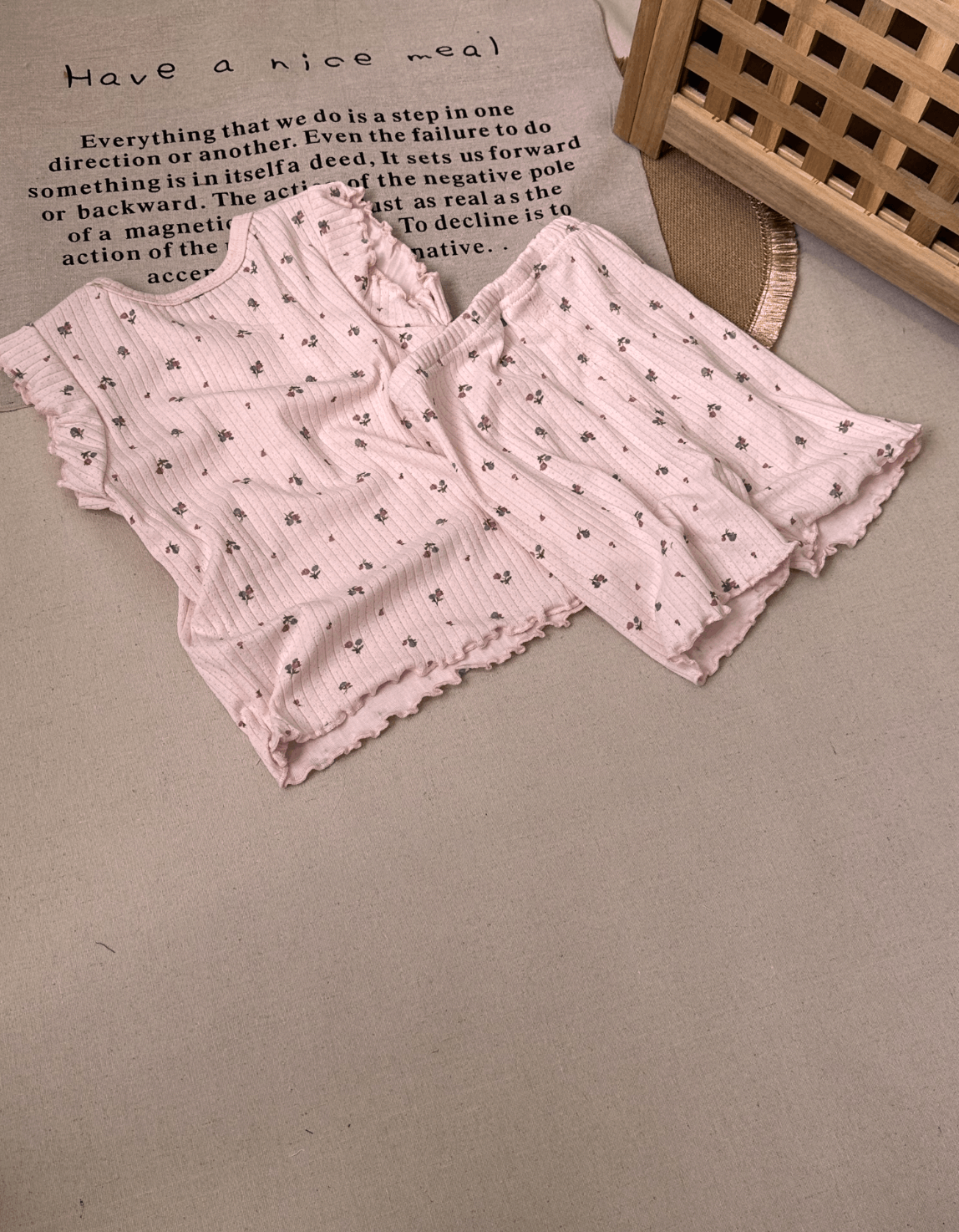 Pink Flower 2pcs set