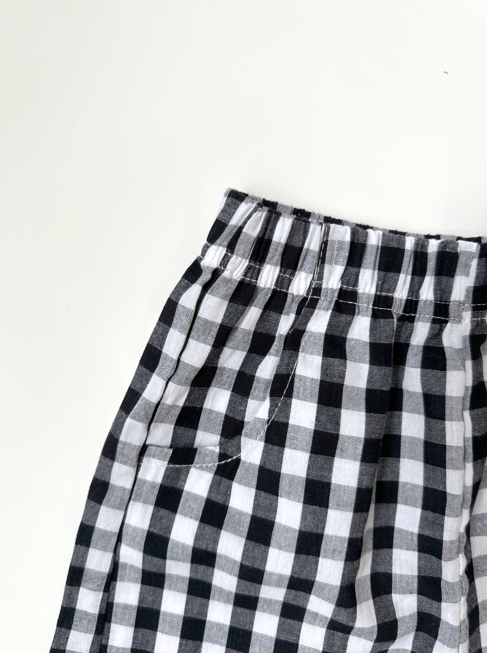 Checkered Baby Shorts