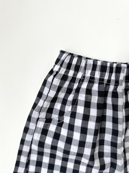 Checkered Baby Shorts