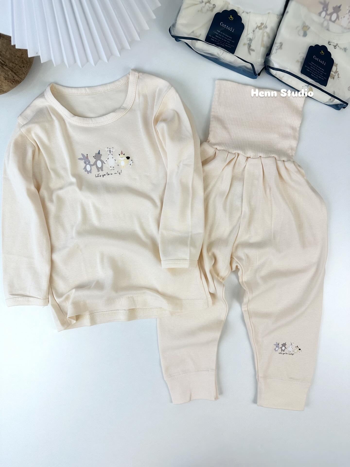 🇯🇵 Cottoli 4pcs Set Pyjamas
