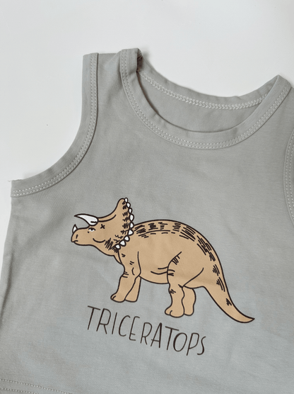 Dinosaurs Singlet Two-Piece Set