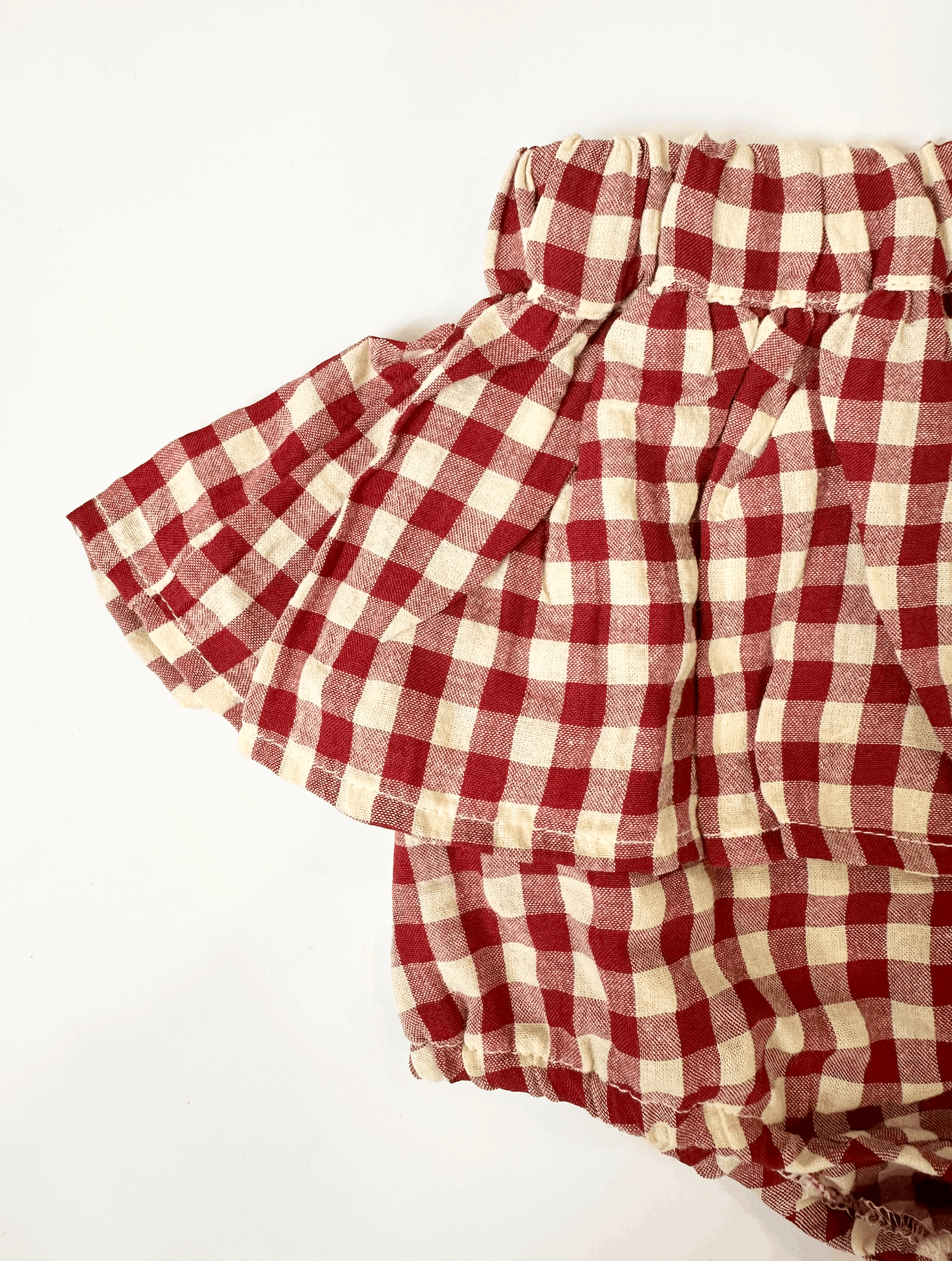 Cherry Red Plaid Set