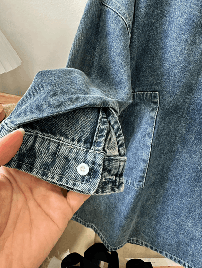 Oversized Cloud Denim Dress