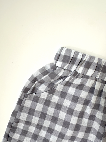 Checkered Baby Shorts
