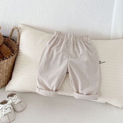 Plain Colour Casual Pants