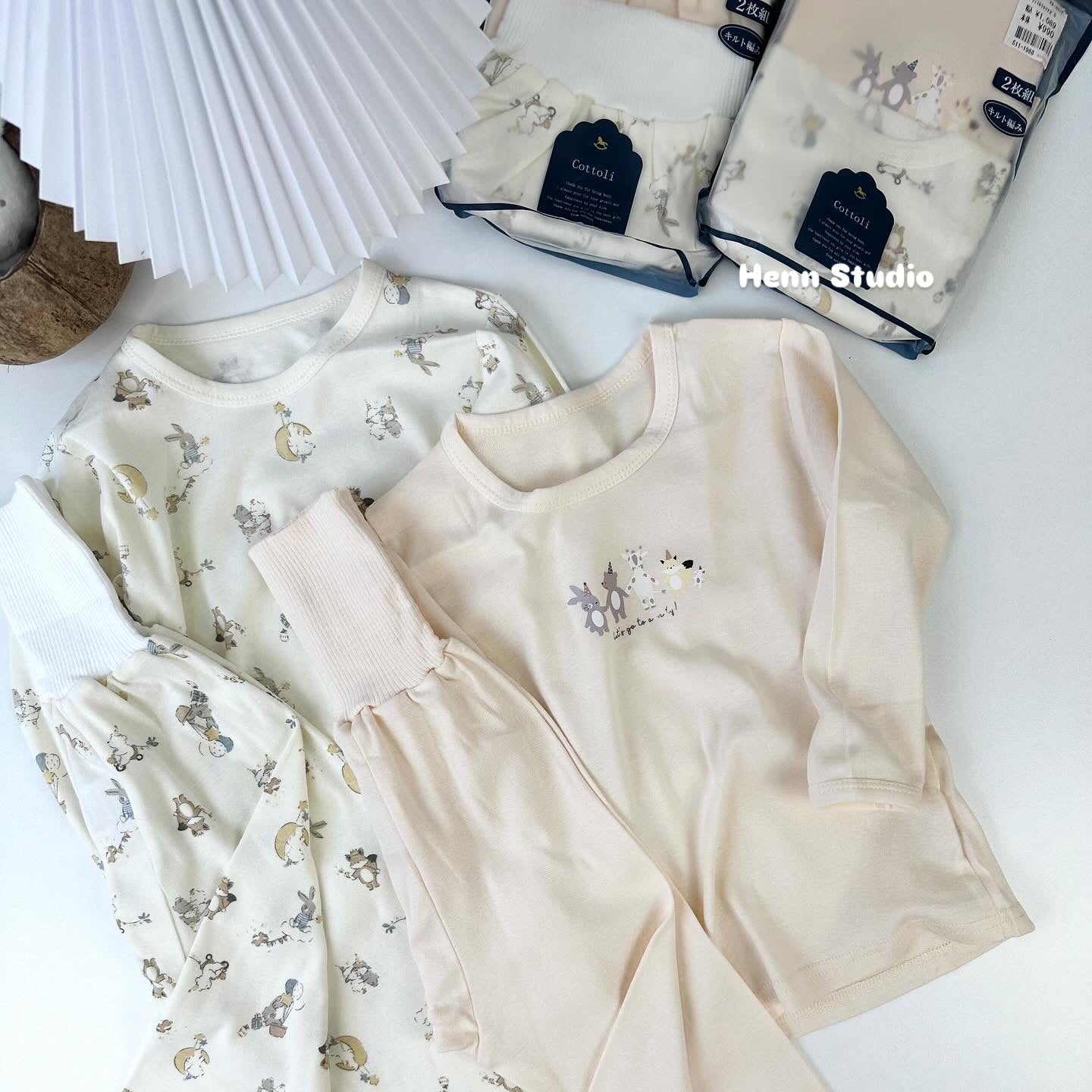 🇯🇵 Cottoli 4pcs Set Pyjamas