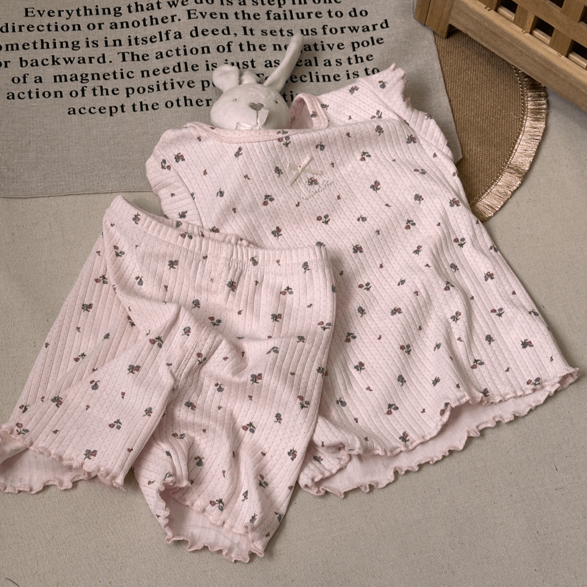 Pink Flower 2pcs set