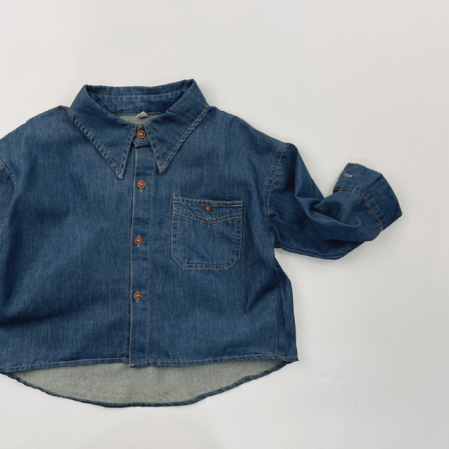 Vintage Denim Long Sleeves Shirt