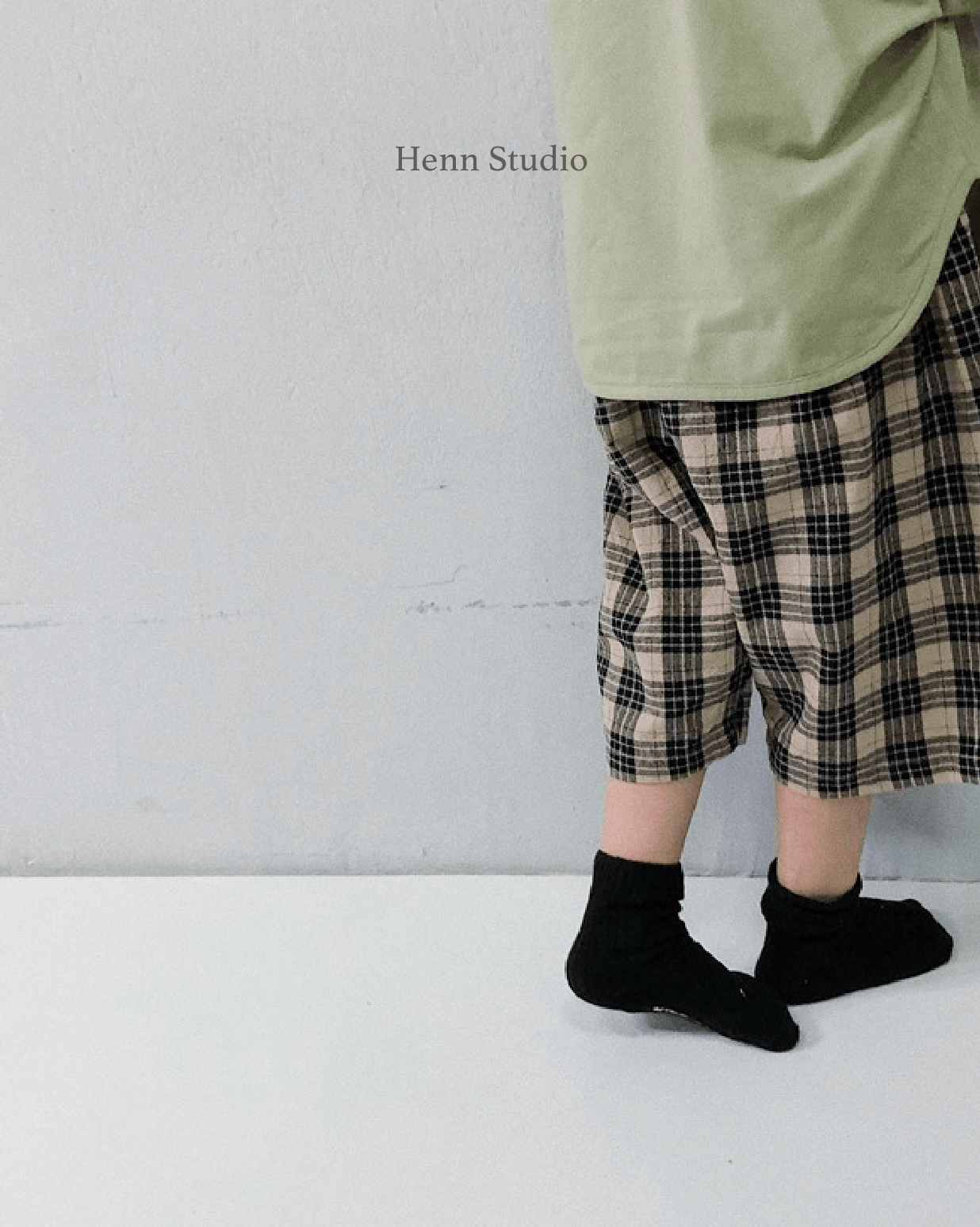 Linen Checkered Shorts