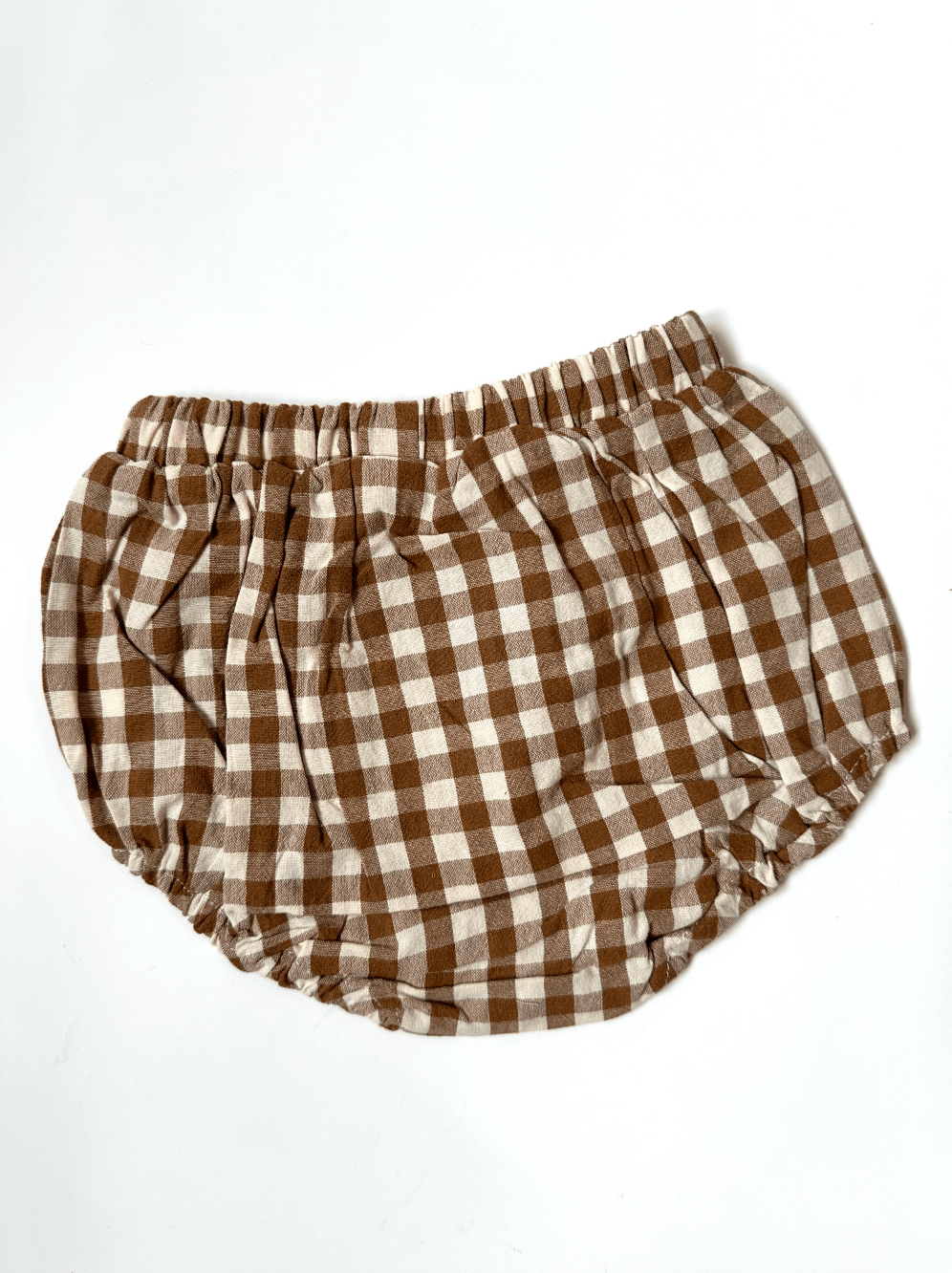 Sleeveless Ribbon Bear With Plaid Bloomer Set