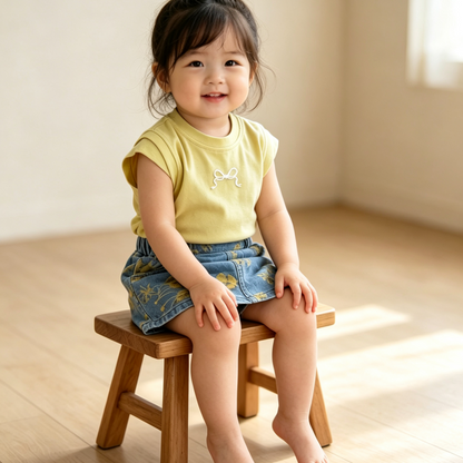 Sunflower Denim Set (Last Size: 90)