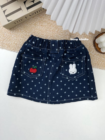 🇯🇵Miffy High-Quality Denim Skirt