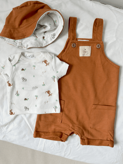 Rene Rofe Baby 3in1 dungree set (Brownie)