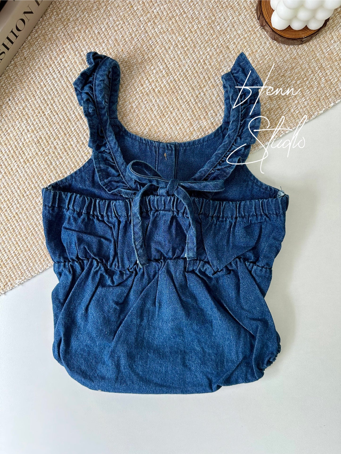 🇯🇵 Japanese Denim Baby Romper