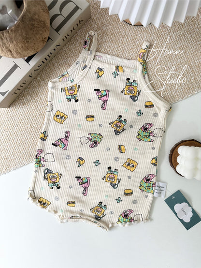 Winnie & Sponge Bob Baby Romper
