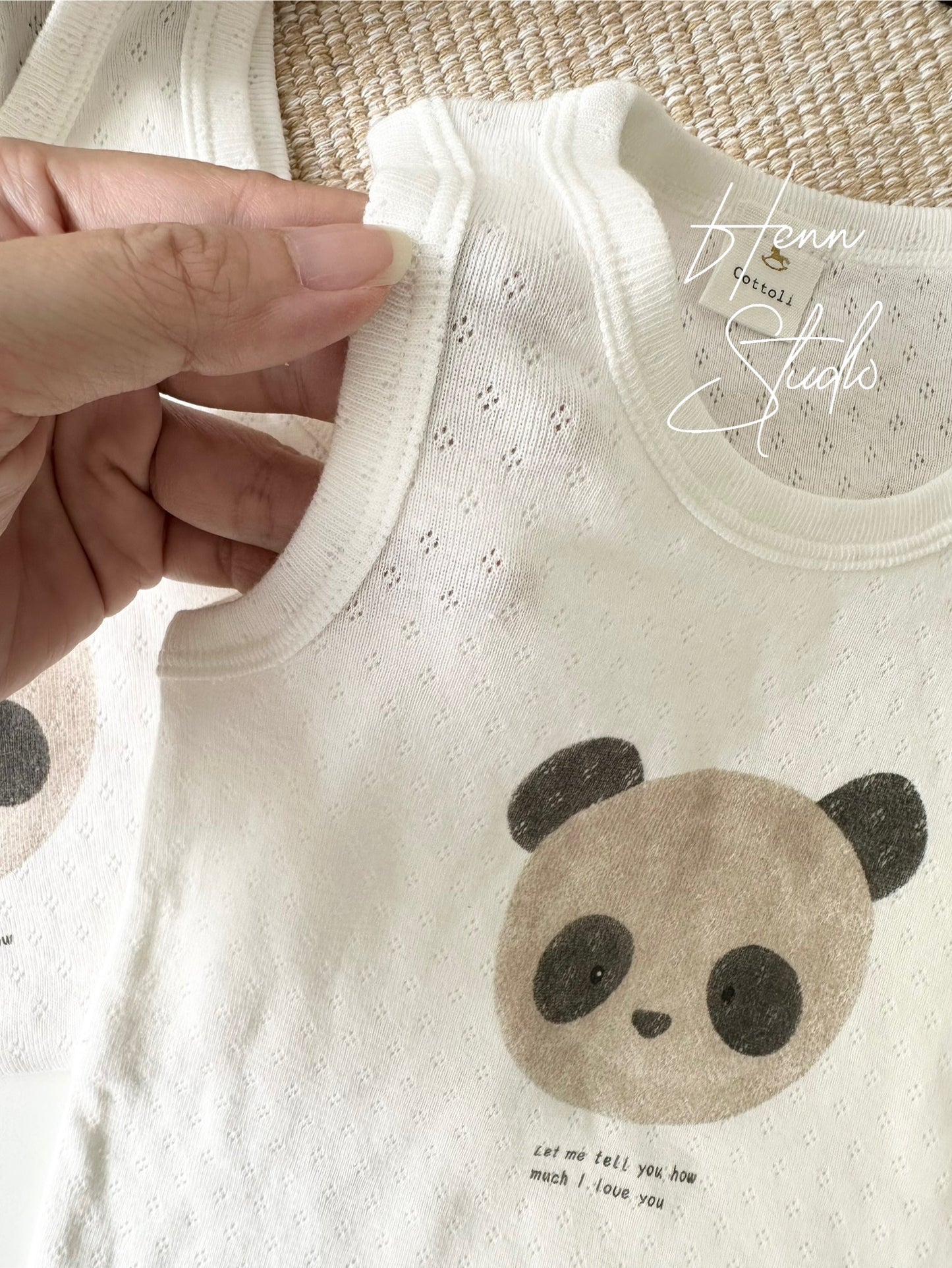 Sweet Panda Baby Romper