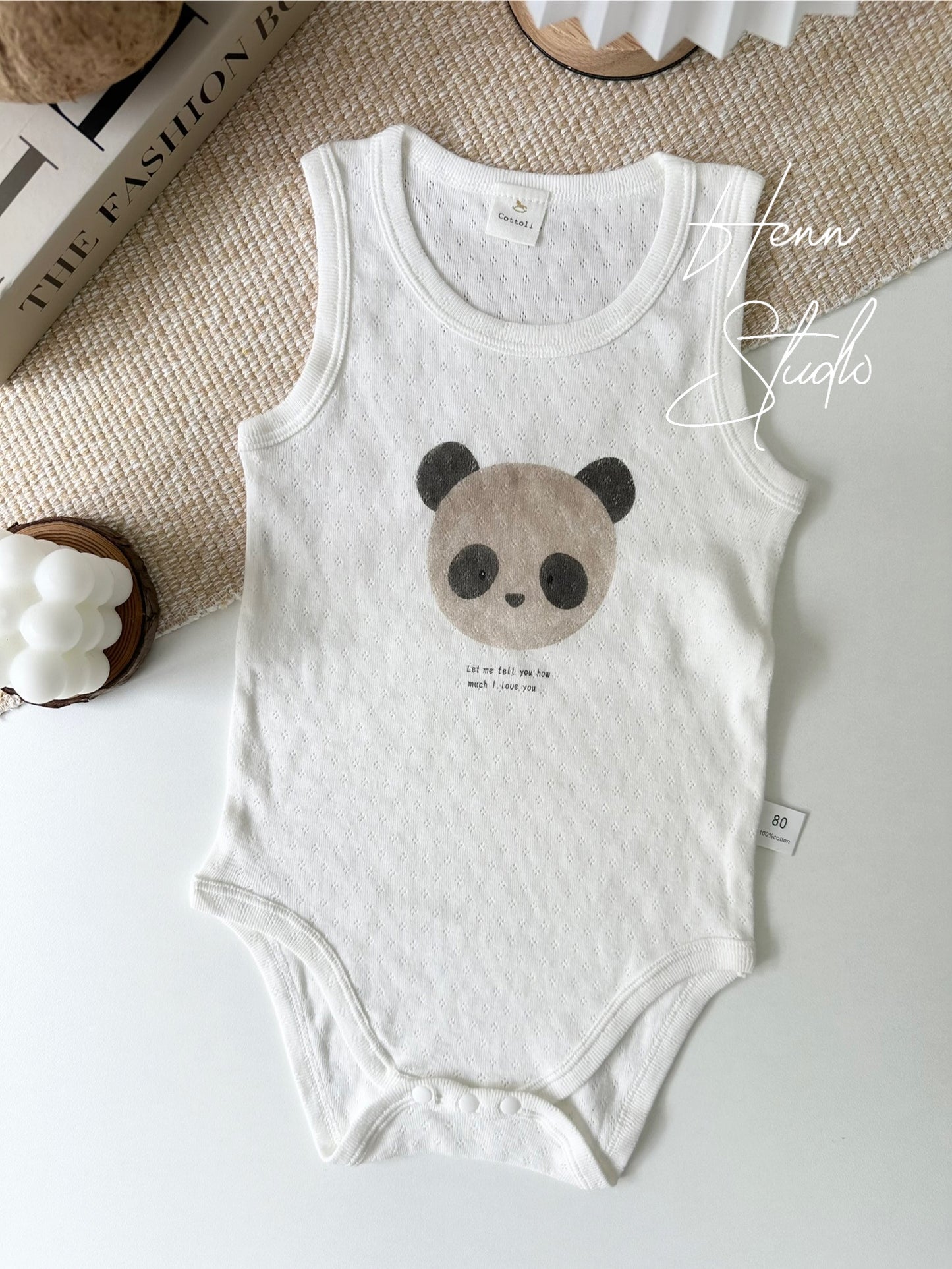 Sweet Panda Baby Romper