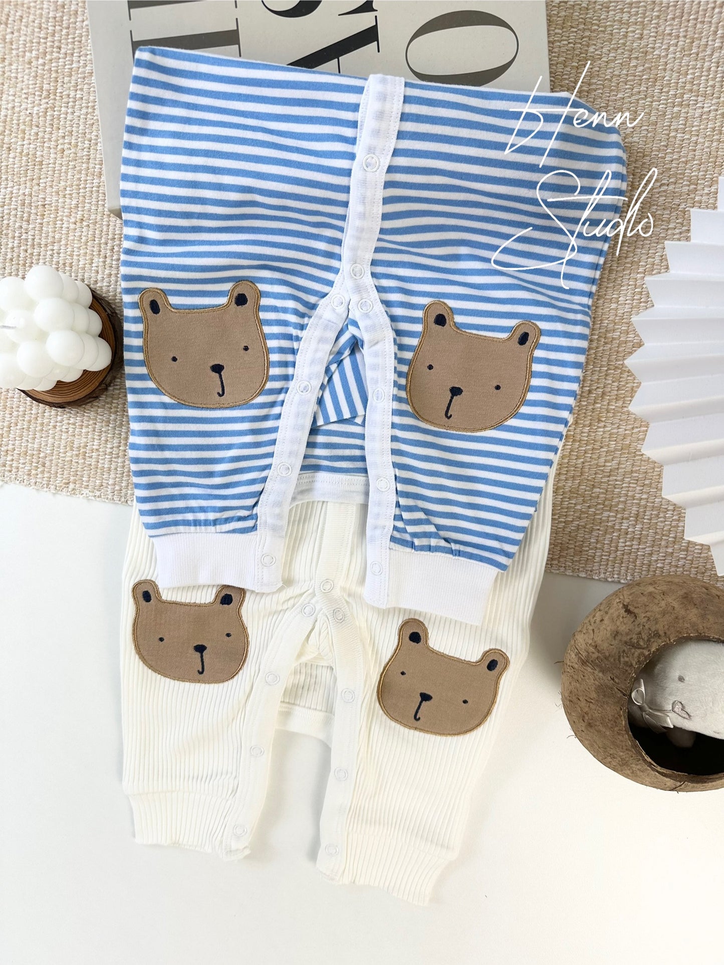 Button-Down Full-Length Baby Romper