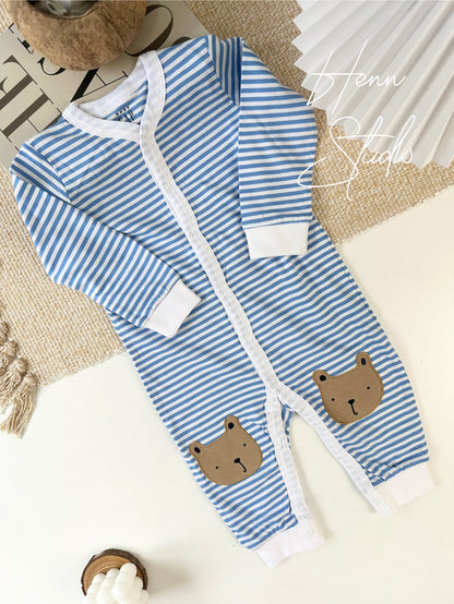 Button-Down Full-Length Baby Romper