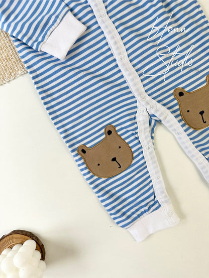 Button-Down Full-Length Baby Romper