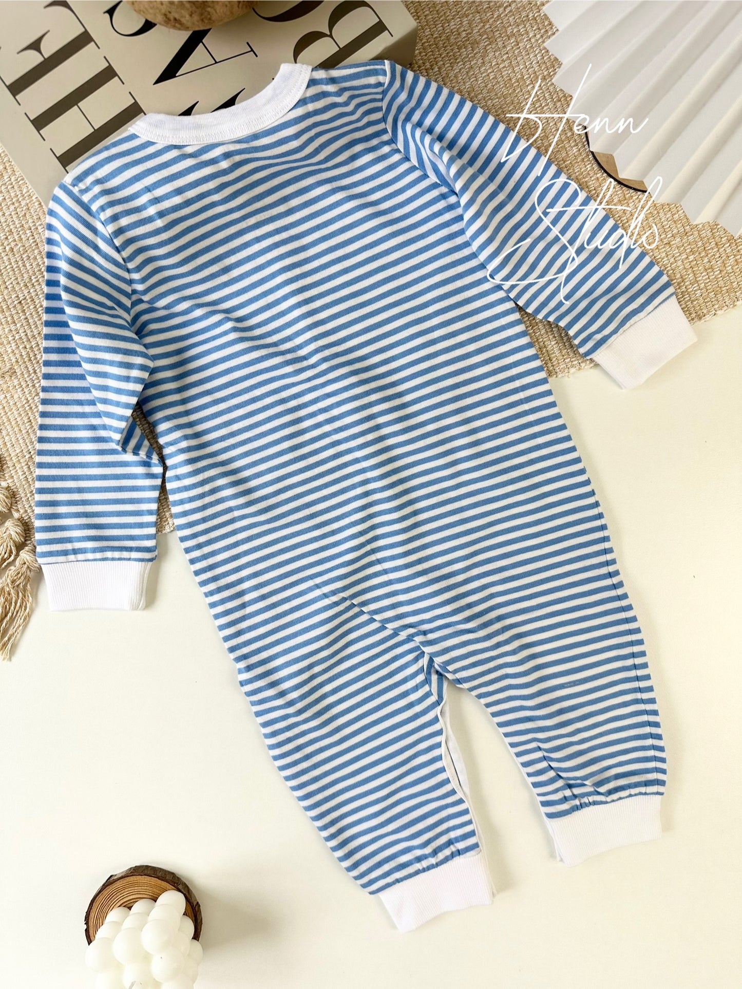 Button-Down Full-Length Baby Romper