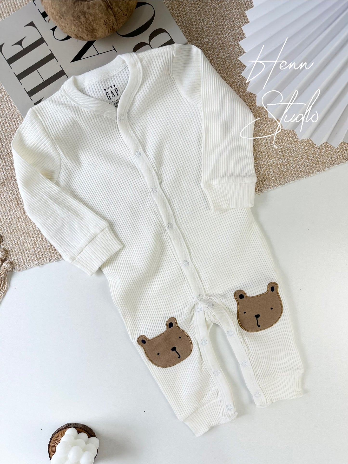 Button-Down Full-Length Baby Romper