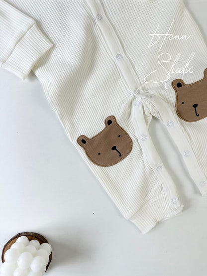 Button-Down Full-Length Baby Romper