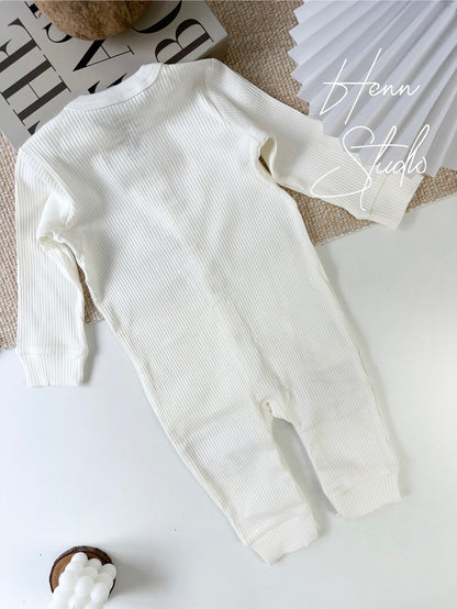 Button-Down Full-Length Baby Romper