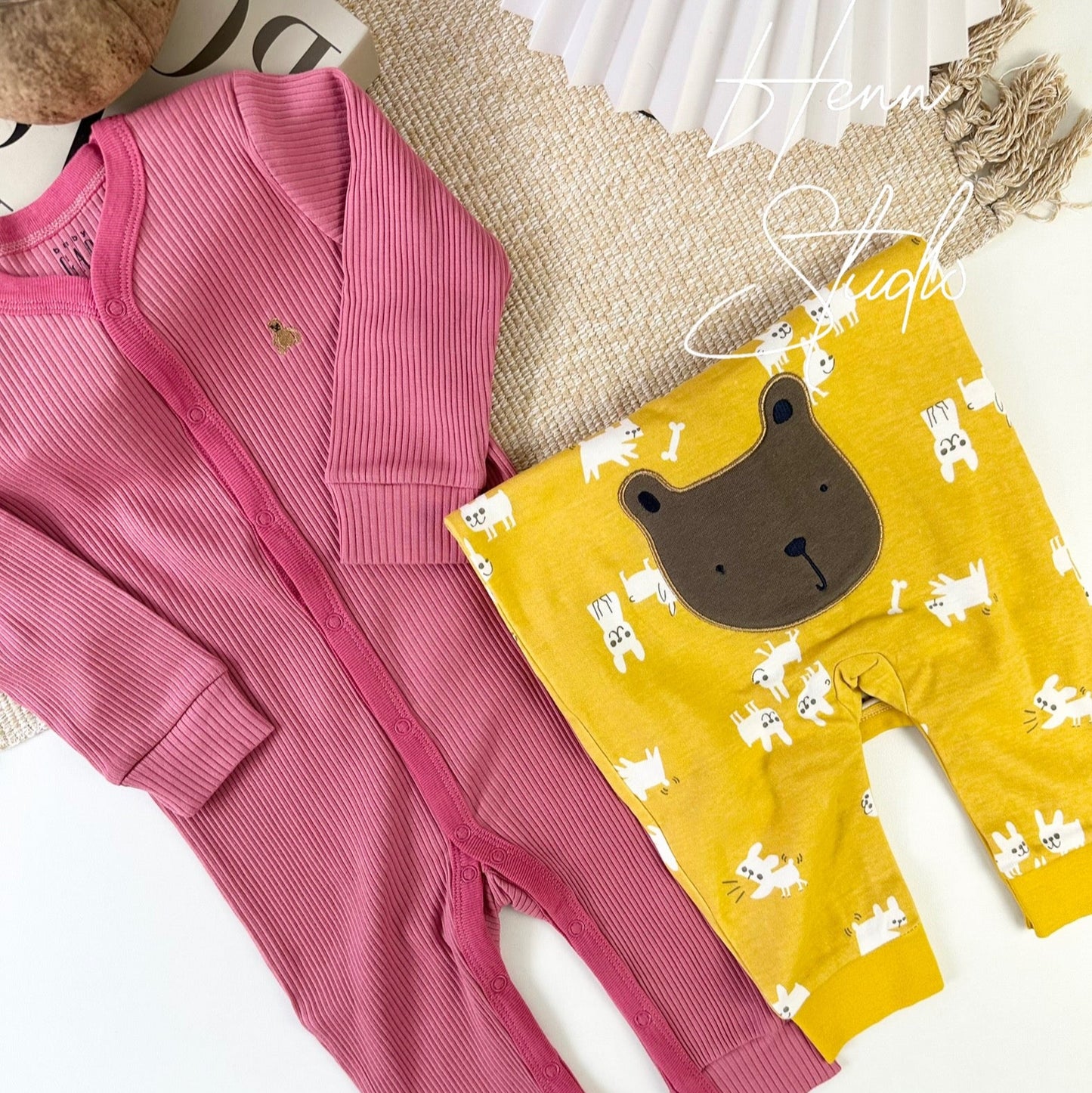 Button-Down Full-Length Baby Romper