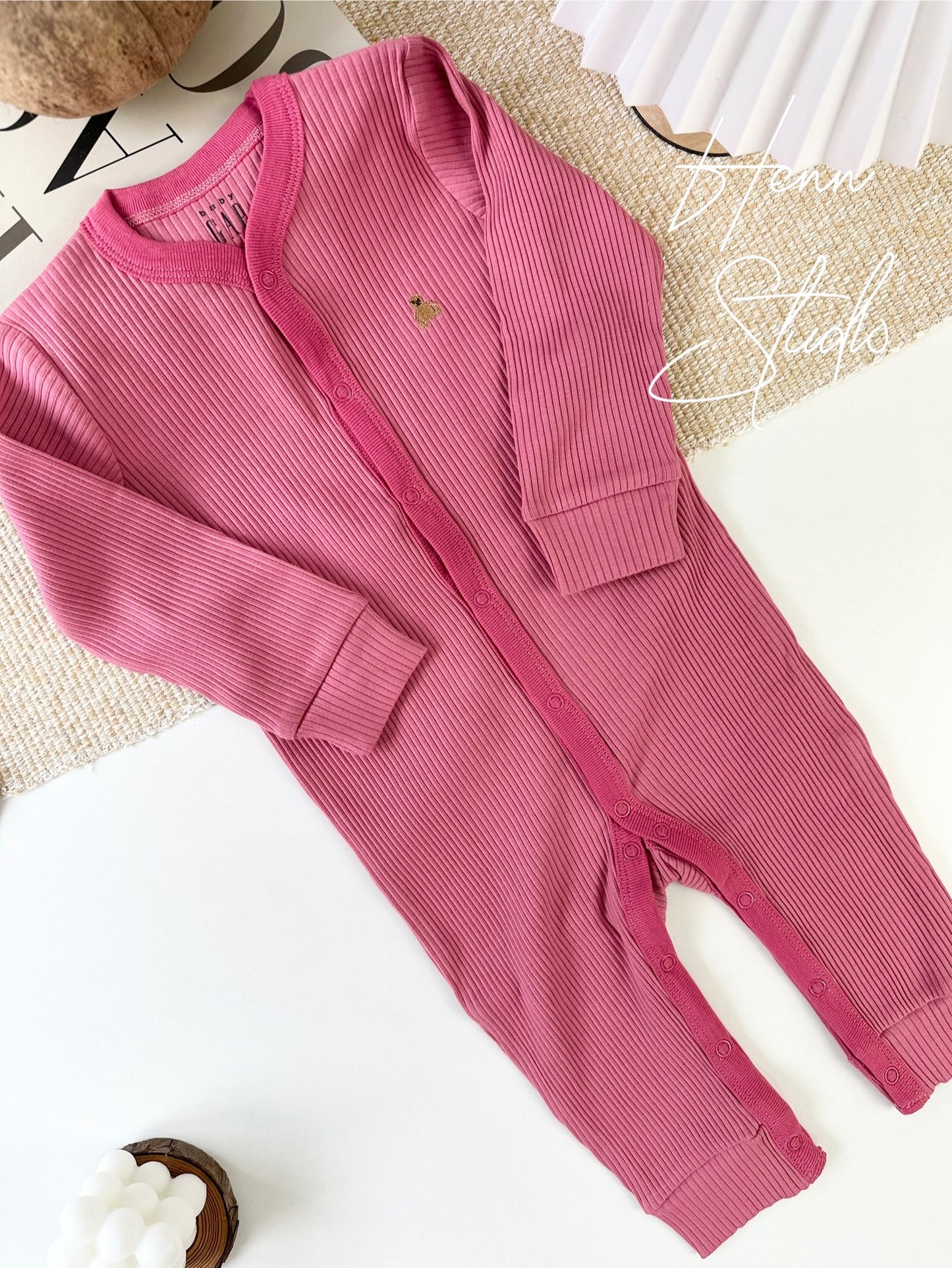 Button-Down Full-Length Baby Romper