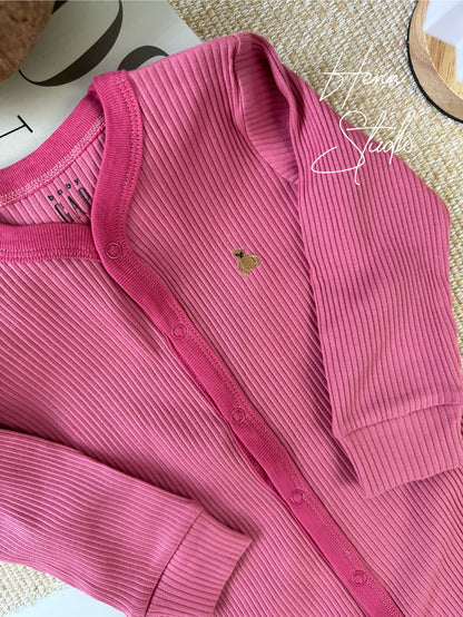 Button-Down Full-Length Baby Romper