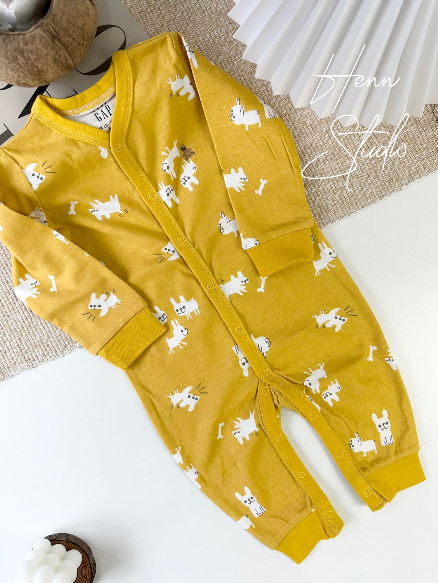 Button-Down Full-Length Baby Romper