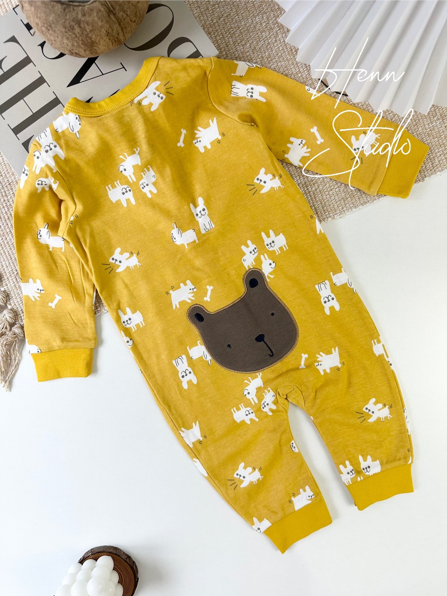 Button-Down Full-Length Baby Romper