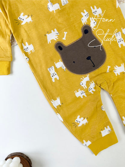 Button-Down Full-Length Baby Romper