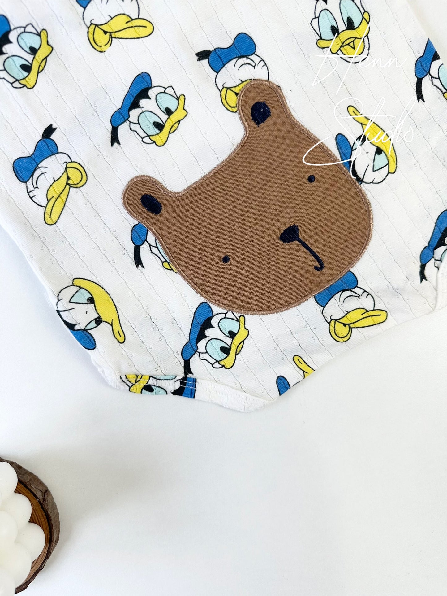 Donald Duck & Elephant Cotton Romper