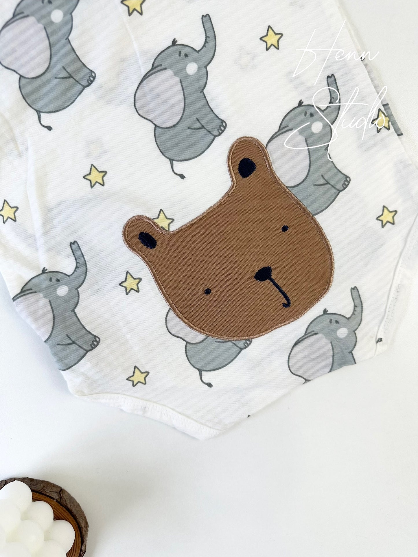 Donald Duck & Elephant Cotton Romper