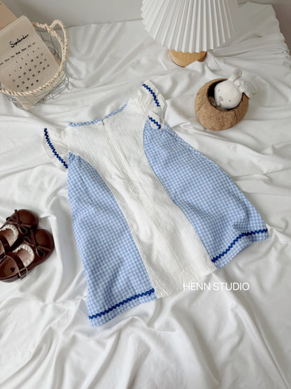 🇯🇵 Miffy Blue Bow Gingham Dress