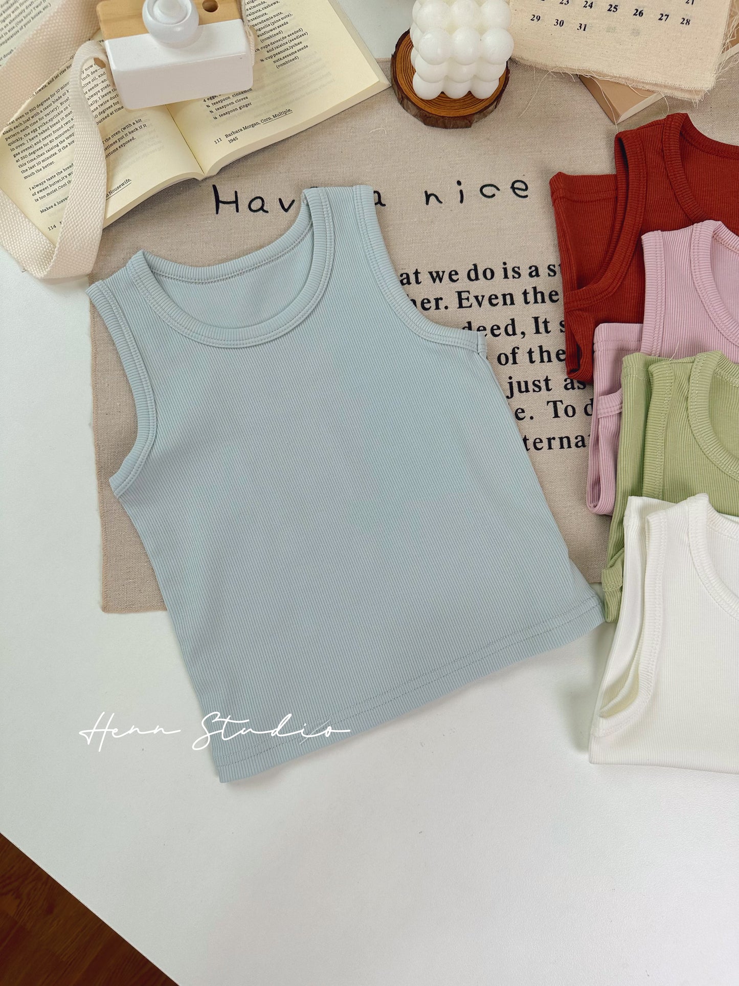 Lyocell Ribbed Tank Top