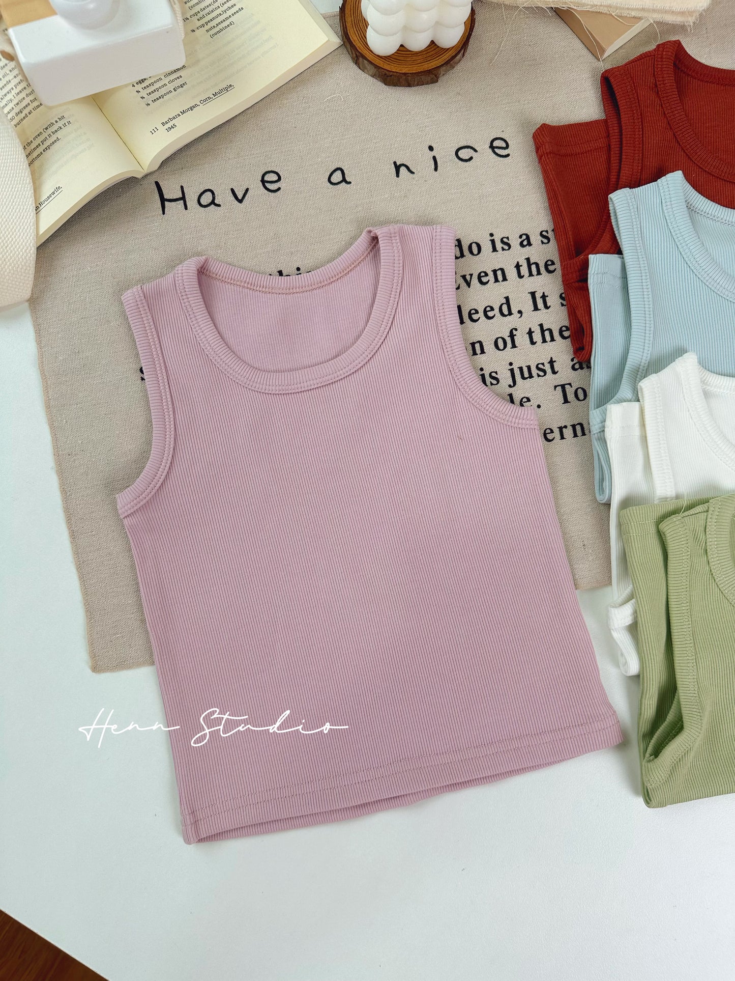 Lyocell Ribbed Tank Top
