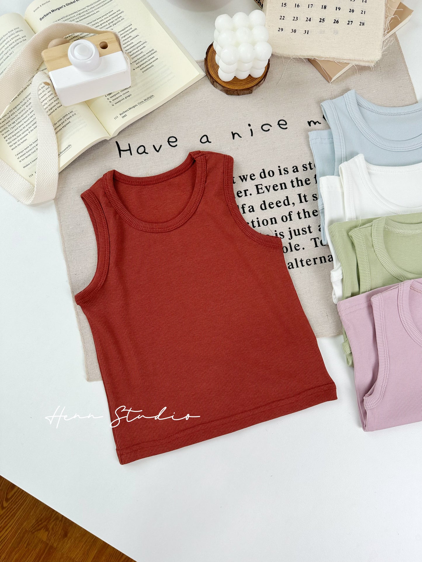 Lyocell Ribbed Tank Top