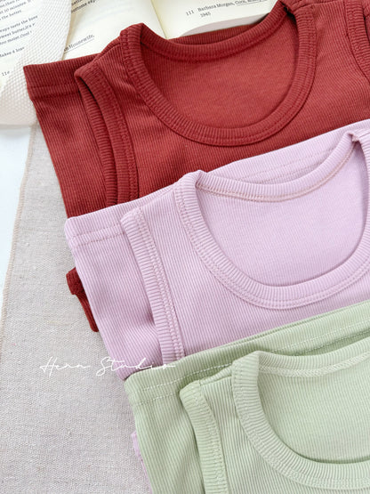 Lyocell Ribbed Tank Top