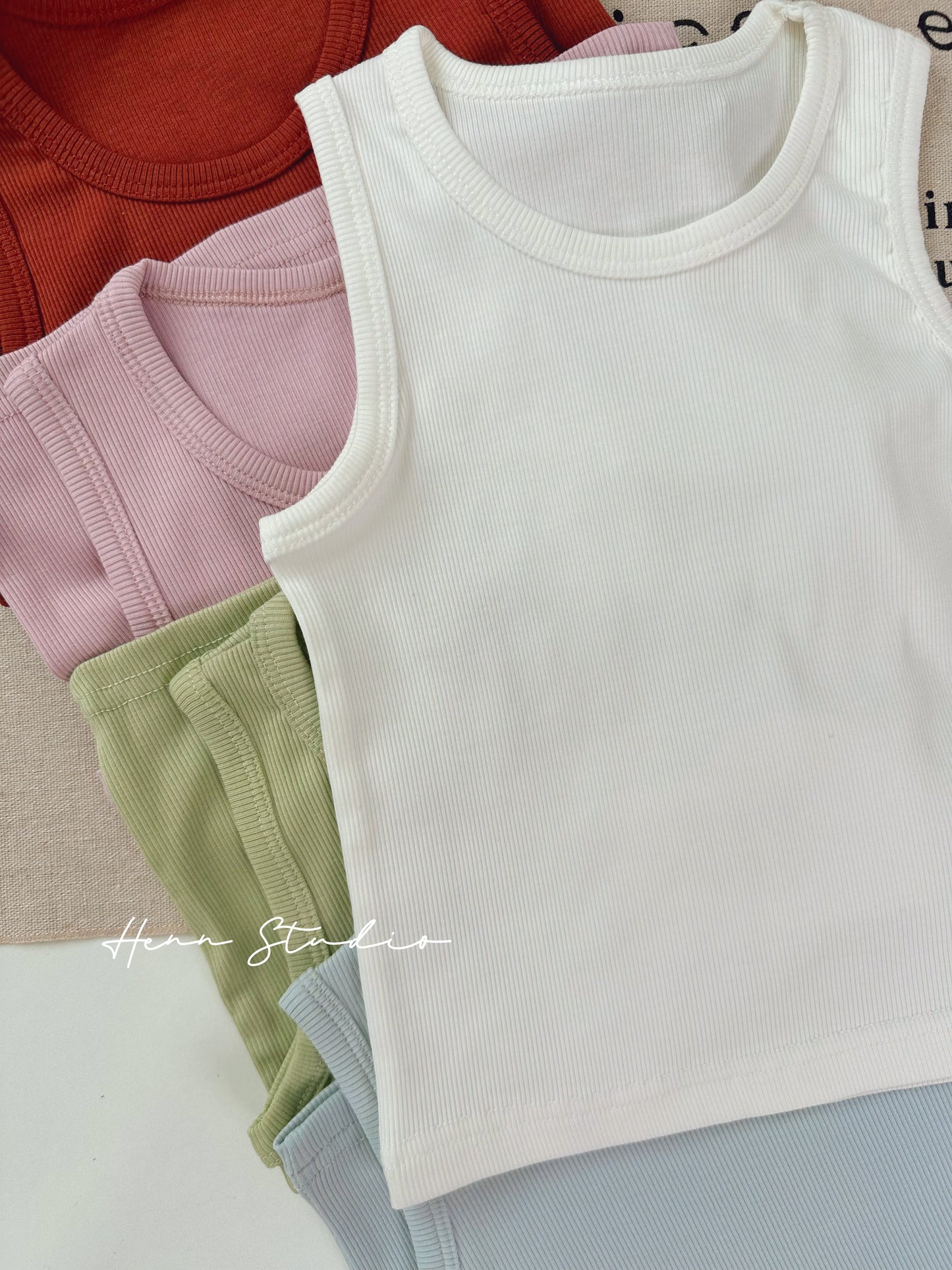 Lyocell Ribbed Tank Top