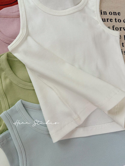 Lyocell Ribbed Tank Top